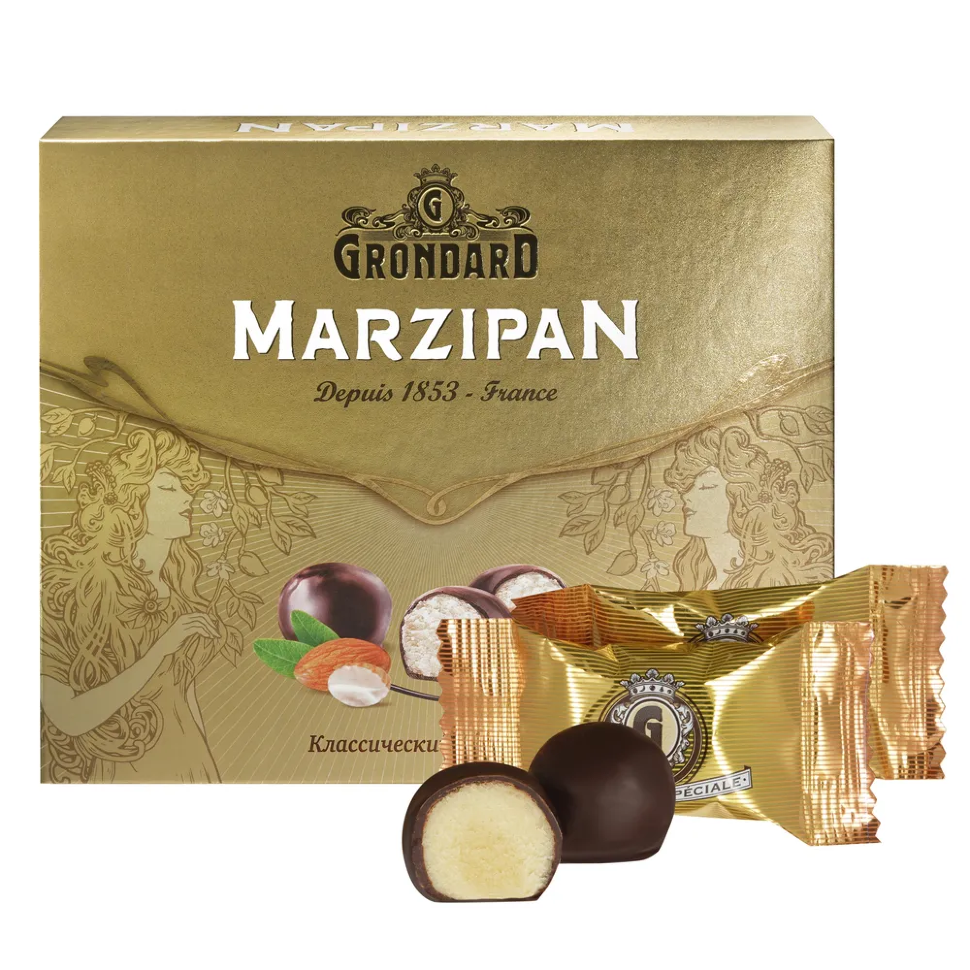  TM Grondard      (10836) Конфеты глазированные Марципановые Классика, 126г    в Феодосии