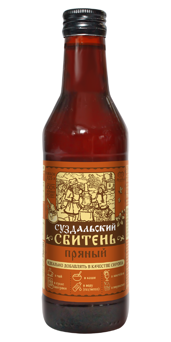 №3 Сбитень Суздальский "Пряный"(блок 8шт по 250мл) в Феодосии