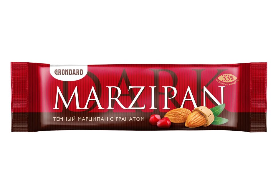  TM Grondard     (10973) Батончики глазированные Марципановые ГРАНАТ, (24шт по 50г)       в Феодосии
